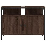 vidaXL Armoire lavabo de salle de bain chêne marron 80x30x60 cm