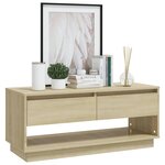vidaXL Meuble TV chêne sonoma 102x41x44 cm bois d'ingénierie