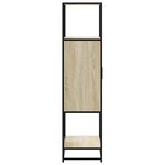 vidaXL Buffet haut chêne sonoma 68x35x139 cm bois d'ingénierie métal