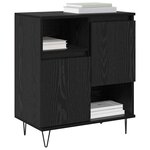 vidaXL Buffet Chêne noir 60 x 35 x 70 cm