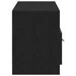 vidaXL Meuble TV Chêne noir 150 x 33 5 x 45 cm Bois d'ingénierie