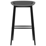 vidaXL Ensemble de bar 5 Pièces Noir et gris