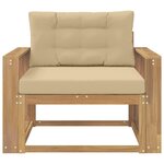 vidaXL Sofa de milieu extérieur Polyester Blanc