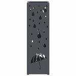 vidaXL Porte-parapluie Anthracite 15 5 x 15 5 x 49 cm Acier