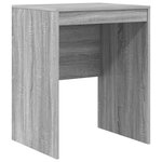 vidaXL Bureau avec tiroir avec étagère avec stockage 2 Pièces Gris Sonoma