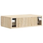 vidaXL Table d'appoint murale Chêne Sonoma 59 x 34 5 x 17 cm