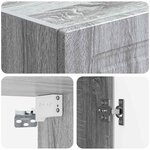 vidaXL Ensemble de Meubles 2 Pièces Sonoma gris Bois d'ingénierie