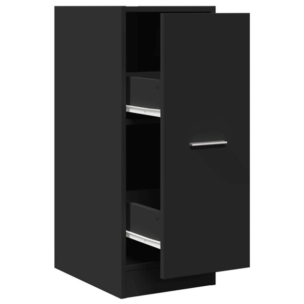 vidaXL Armoire d'apothicaire noir 30x41x77 5 cm bois d'ingénierie