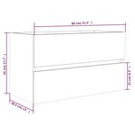 vidaXL Ensemble de meubles de salle de bain 2 Pièces Sonoma gris