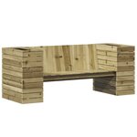 vidaXL Banc avec jardinières 167 5x60x65 cm bois de pin imprégné