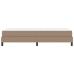 vidaXL Cadre de lit avec matelas Cappuccino 100 x 200 cm tissu