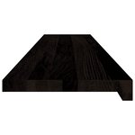 vidaXL Marches d'escalier 16 Pièces marron foncé 120x25x2 cm chêne massif