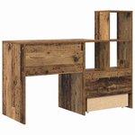 vidaXL Bureau Bois ancien 131 5 x 50 x 106 5 cm Bois d'ingénierie