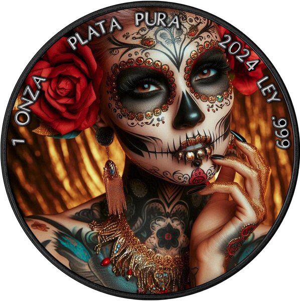 Pièce de monnaie en Argent g 31.1 (1 oz) Millésime 2024 LA CALAVERA