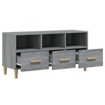 vidaXL Meuble TV Sonoma gris 102x36x50 cm Bois d'ingénierie