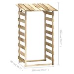 vidaXL Pergolas avec toits 2 Pièces 100x90x200 cm Bois de pin imprégné