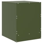vidaXL Table de chevet vert 34 5x39x44 cm acier