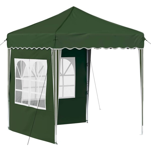 vidaXL Tente de fête pop-up 195 x 195 x 245 cm Vert Tissu Oxford