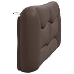 vidaXL Coussin de tête de lit marron 160 cm similicuir