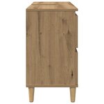 vidaXL Armoire d'évier chêne artisanal 80x33x60 cm bois d'ingénierie