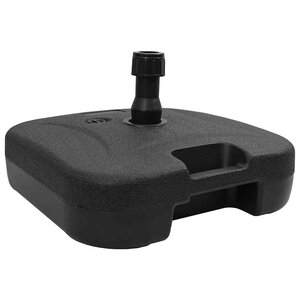 vidaXL Base de parasol extérieur Noir 45 x 45 x 29.5 cm Plastique
