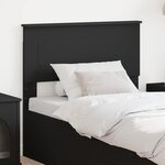 vidaXL Tête de lit Chêne noir 75 cm Bois d'ingénierie