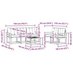 vidaXL Ensemble de canapés d'extérieur 6 pc Blanc et Beige