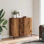 vidaXL Buffet vieux bois 90x34x80 cm bois d'ingénierie