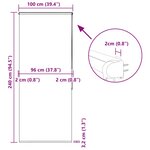 vidaXL Store enrouleur de douche avec cassette largeur du tissu 96 cm