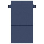 vidaXL Canapé-lit pliable Bleu 100 x 80 x 60 cm Tissu