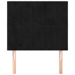vidaXL Tête de lit Noir 100x5x118/128 cm Velours