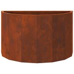 vidaXL Jardinière Rouillé 60 x 30 x 35 cm