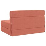 vidaXL Canapé-lit pliable Rouge orange 70 x 72 x 60 cm Tissu