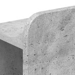 vidaXL Cabinet de Tête de Lit Gris béton Bois d'ingénierie