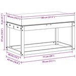 vidaXL Banc de Jardin Bois d'Acacia Massif Naturel