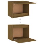 vidaXL Meubles TV 3 Pièces Marron miel Bois massif de pin
