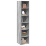 vidaXL Buffet haut sonoma gris 40x41x185 cm bois d'ingénierie