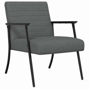 vidaXL fauteuil Gris foncé 59 x 75 x 78 cm tissu