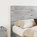 vidaXL Tête de lit Gris béton 140 cm Bois d'ingénierie