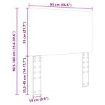 vidaXL Tête de lit Chêne noir 90 cm Bois d'ingénierie