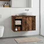 vidaXL Meuble de Salle de Bain In-between Bois ancien