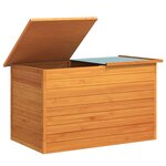vidaXL Boîte de rangement de jardin 126x72x72 cm Bois