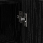 vidaXL Buffet Chêne noir 45 x 35 x 75 cm Bois d'ingénierie