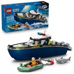 LEGO City 60456  La course-poursuite en bateau de police — 264 pièces  dès 6 ans