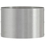 vidaXL Cache-pot de jardin Argent 30 x 30 x 20 cm Acier inoxydable