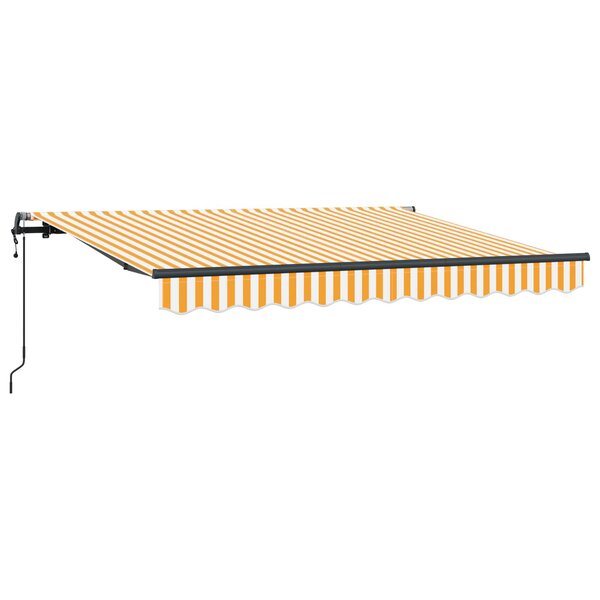 vidaXL Auvent Rétractable Jaune 250 x 200 cm tissu
