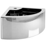 vidaXL Lavabo avec trop-plein 45x32x12 5 cm Céramique Argenté