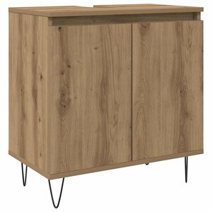 vidaXL Armoire de salle de bain chêne artisanal 58x33x60 cm