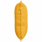 vidaXL Coussin de Dos Jaune clair 60 x 50 cm Tissu en velours côtelé