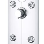 vidaXL Panneau de douche 25 x 43 x 120 cm Argenté